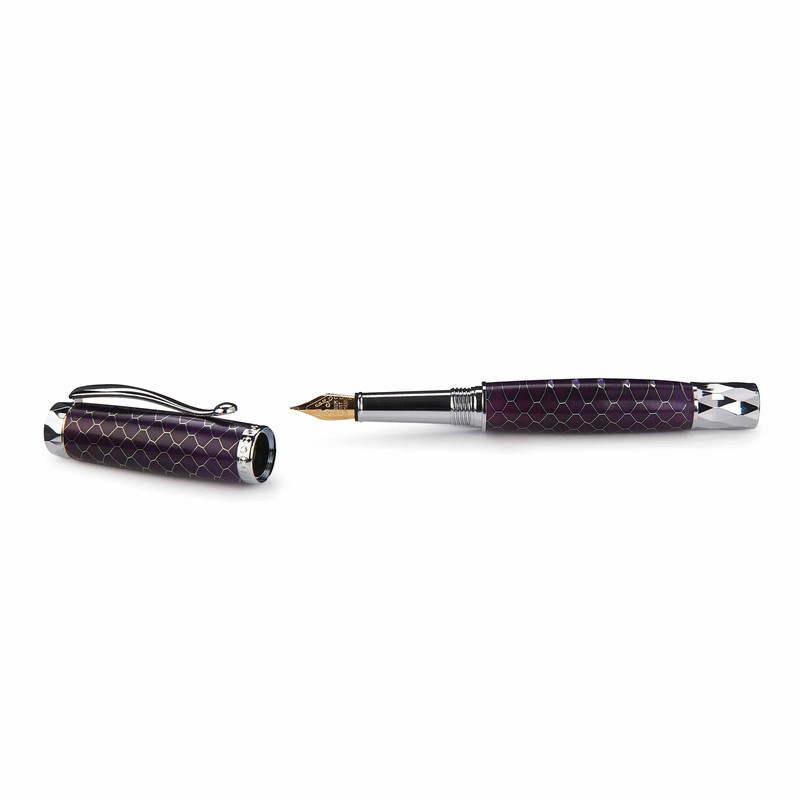 Chevron Die Cut Pen Kit - Types:Fountain - Finish:Chrome